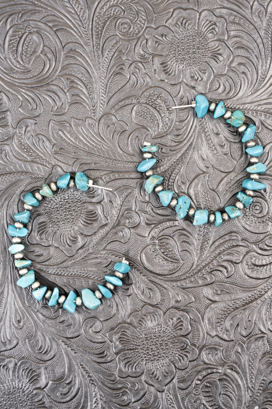 Turquoise Chip Earrings