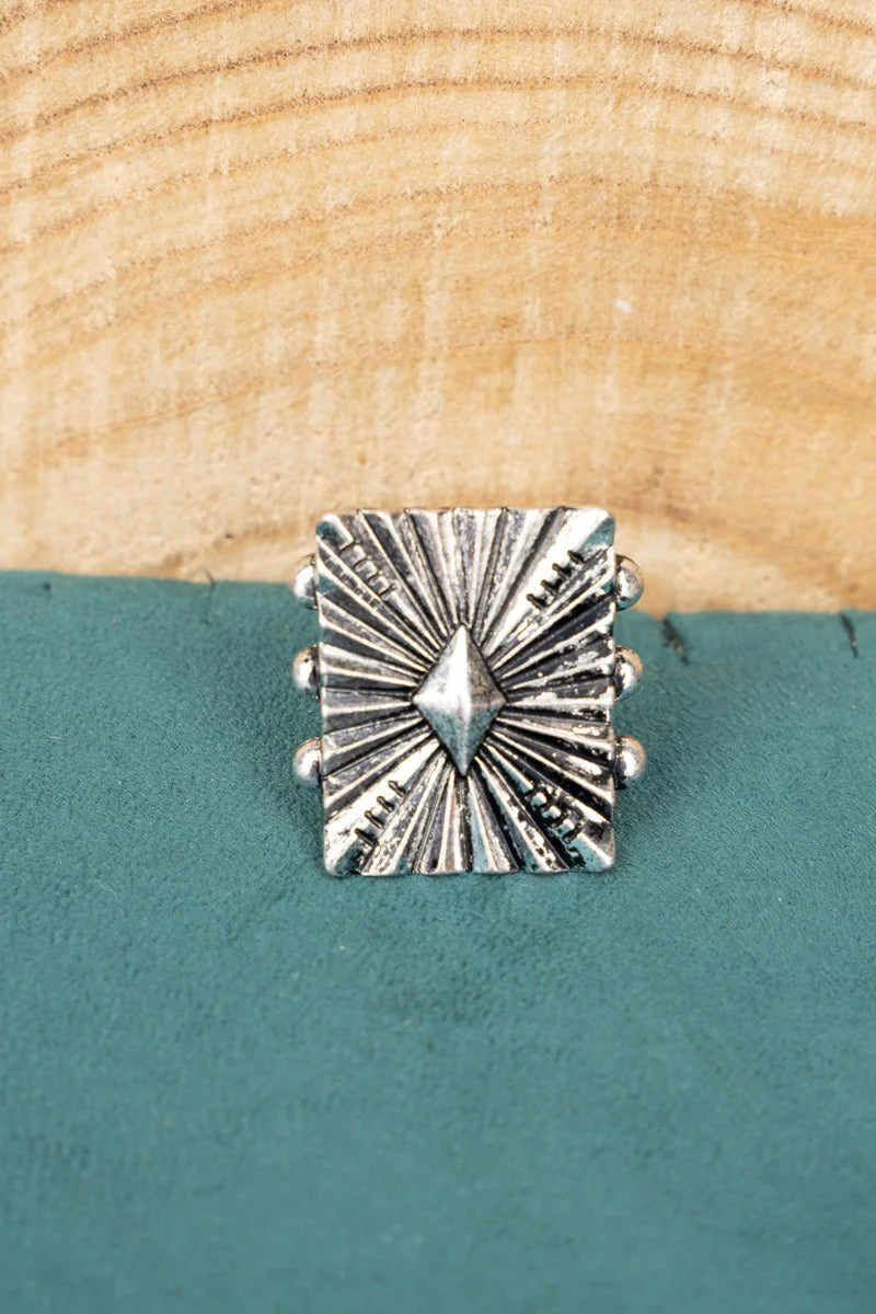 Silver Starburst Ring