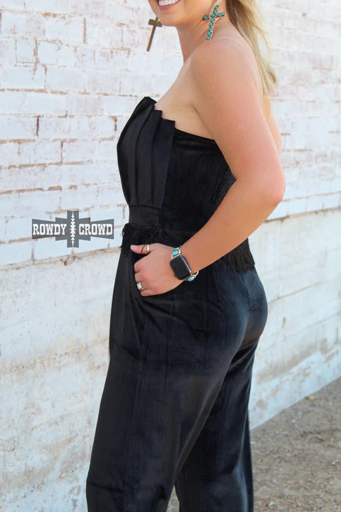 Black Betty Velvet Jumpsuit