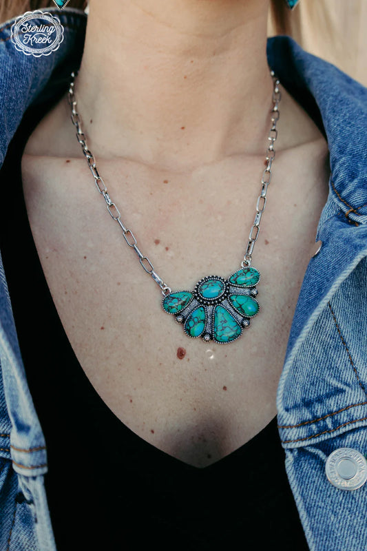 The Turquoise Tombstone Necklace