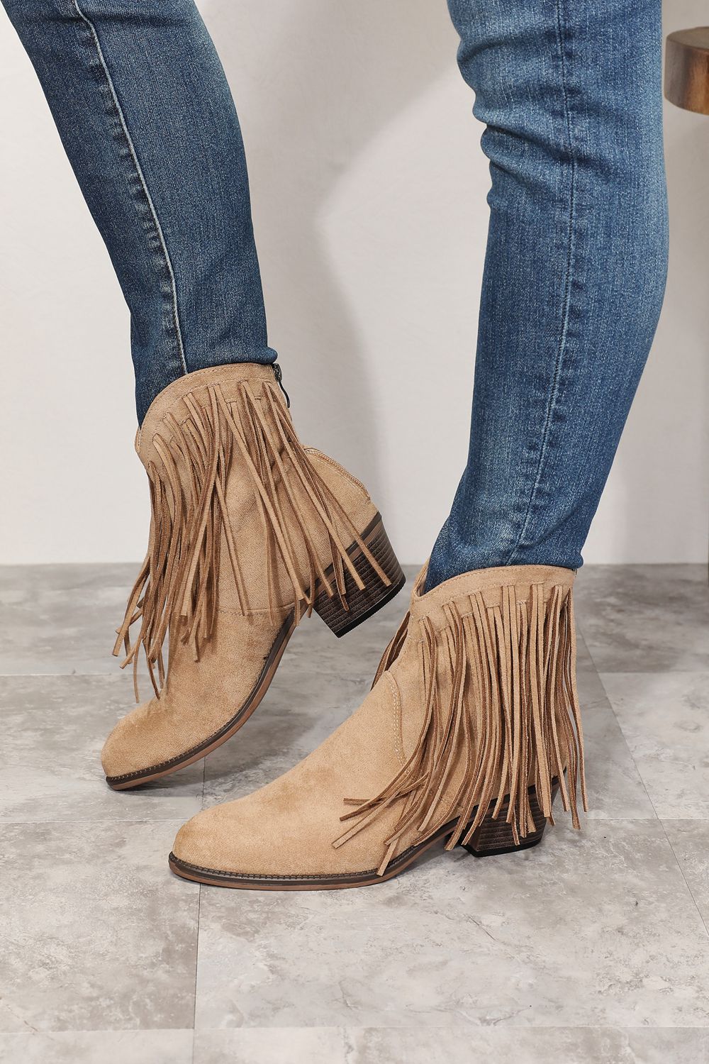 The Fringed Cowgirl Ankle Boots