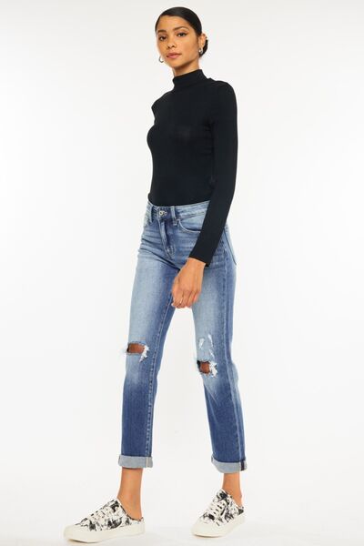 Kancan Cropped Straight Jeans