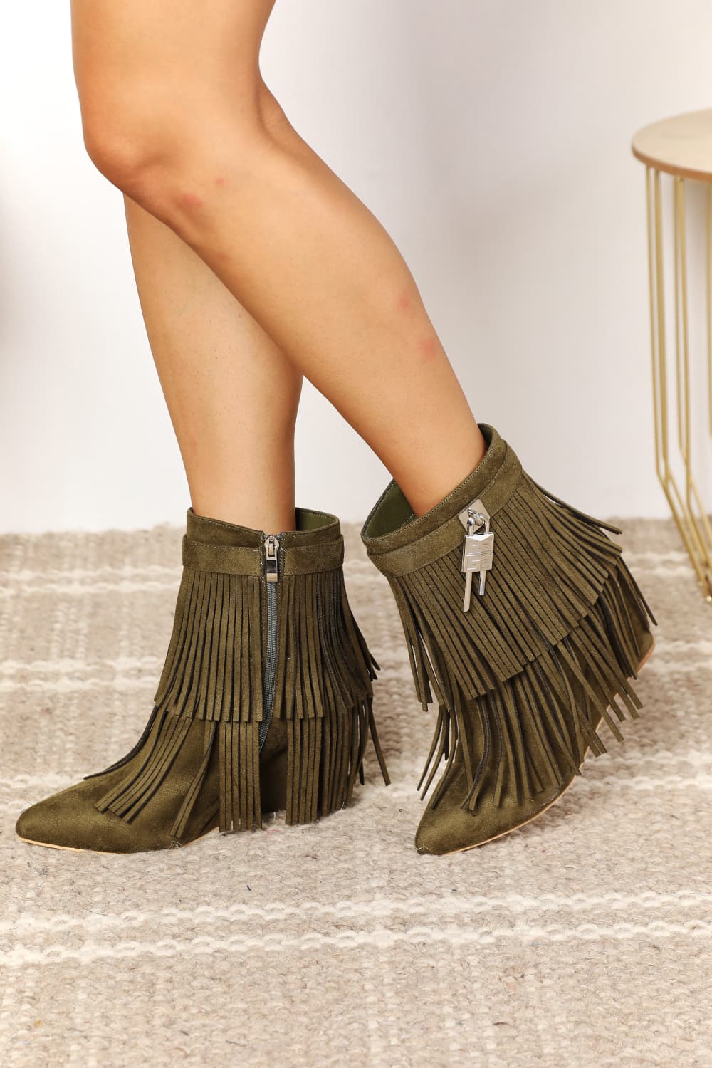 Forest Feels Wedge Ankle Booties