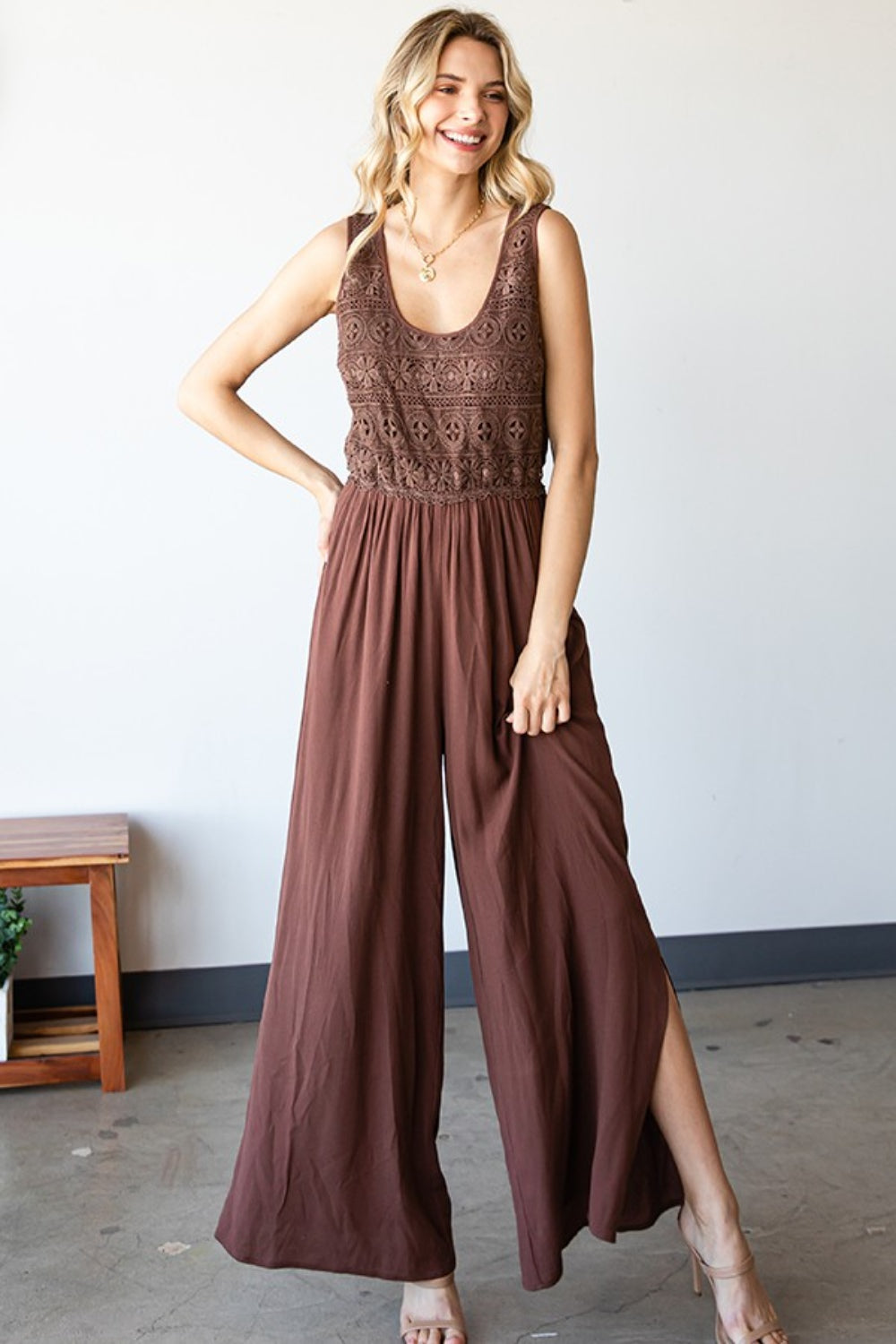 First Love Wide Leg Jumpsuit