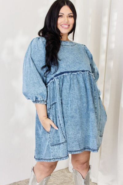 Denim Babydoll Dress