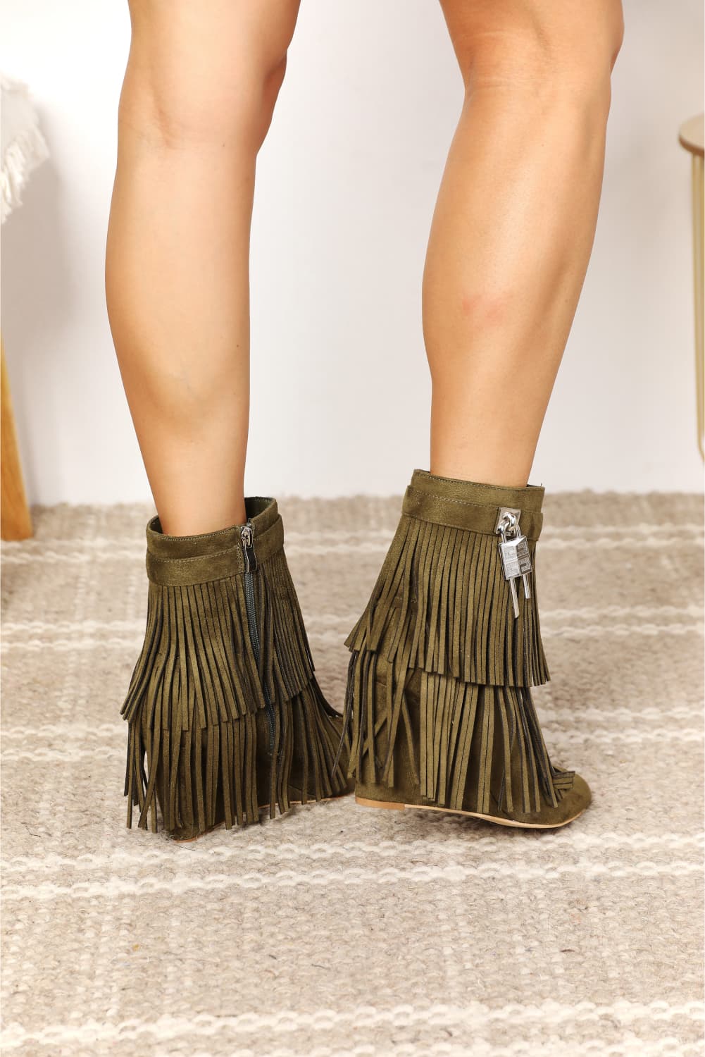 Forest Feels Wedge Ankle Booties