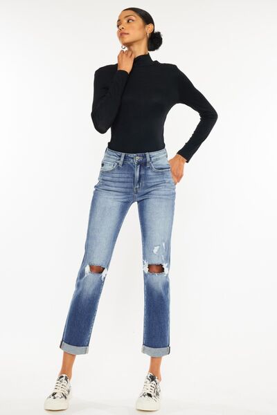 Kancan Cropped Straight Jeans