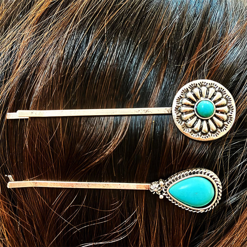 Turquoise Hairpin Set