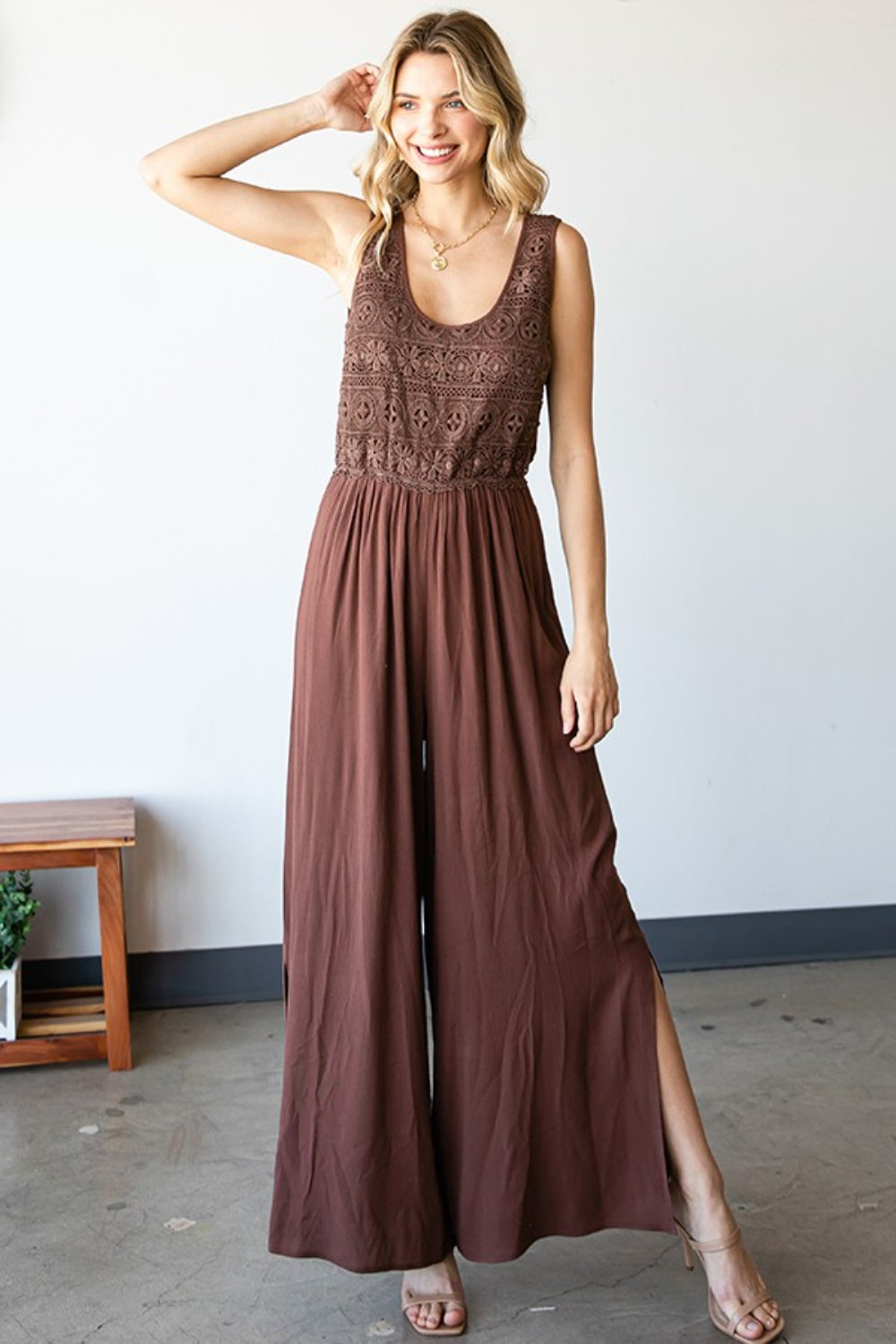 First Love Wide Leg Jumpsuit