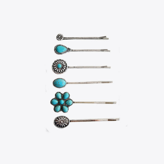 Turquoise Hairpin Set