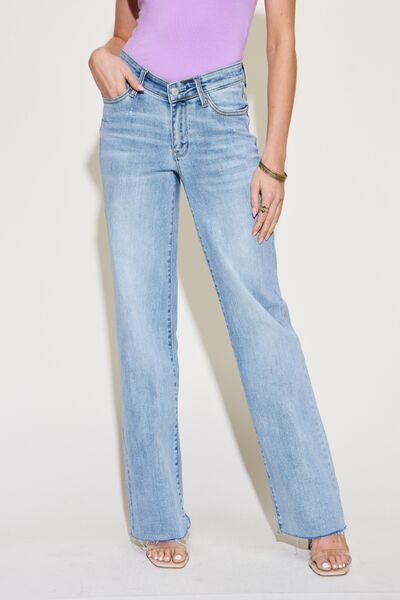 Judy Blue V Front Straight Jeans