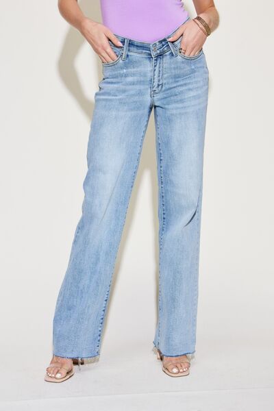 Judy Blue V Front Straight Jeans