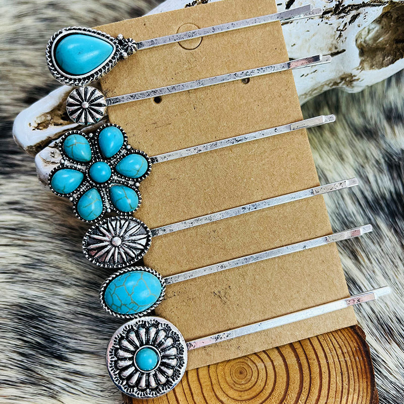 Turquoise Hairpin Set