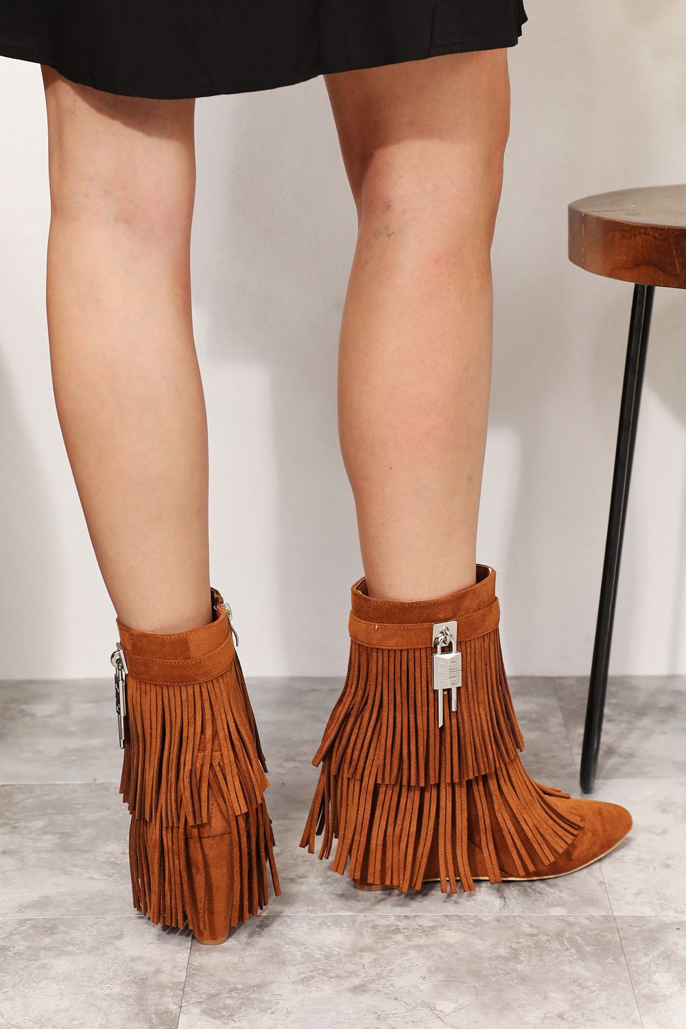 Legend of Fall Wedge Ankle Booties