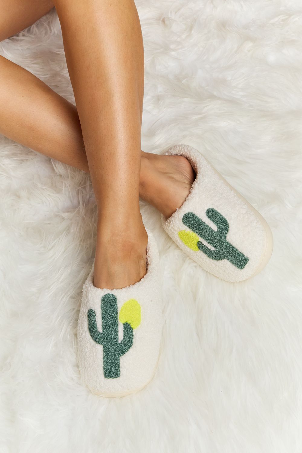 Cactus Plush Slippers