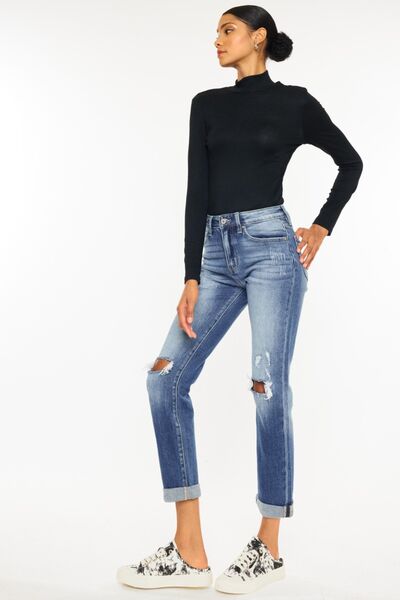 Kancan Cropped Straight Jeans