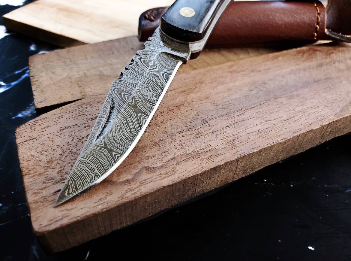 Folding Damascus Steel Pocket Knife